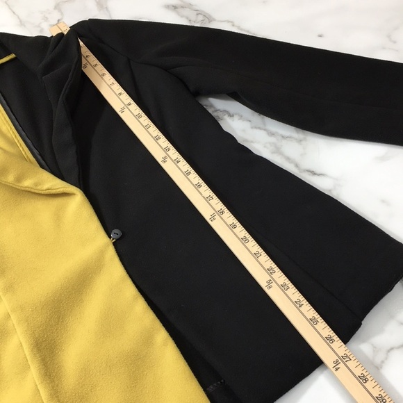 Athena Marie Blazer Jacket Golden Yellow Black Two Tone Womens Small - Picture 6 of 12